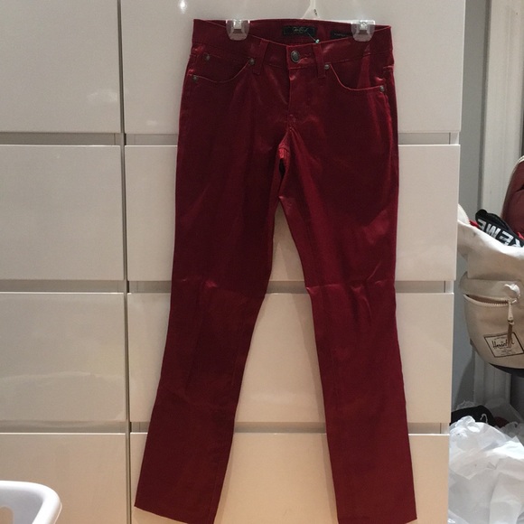 Shiny red pants❤️ - Picture 4 of 6
